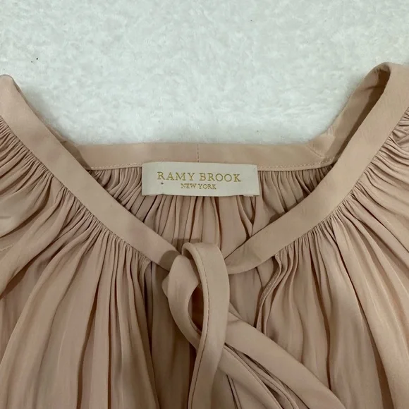 Ramy Brook Paris Long Sleeve Dusty Pink Blouse - Picture 5 of 5